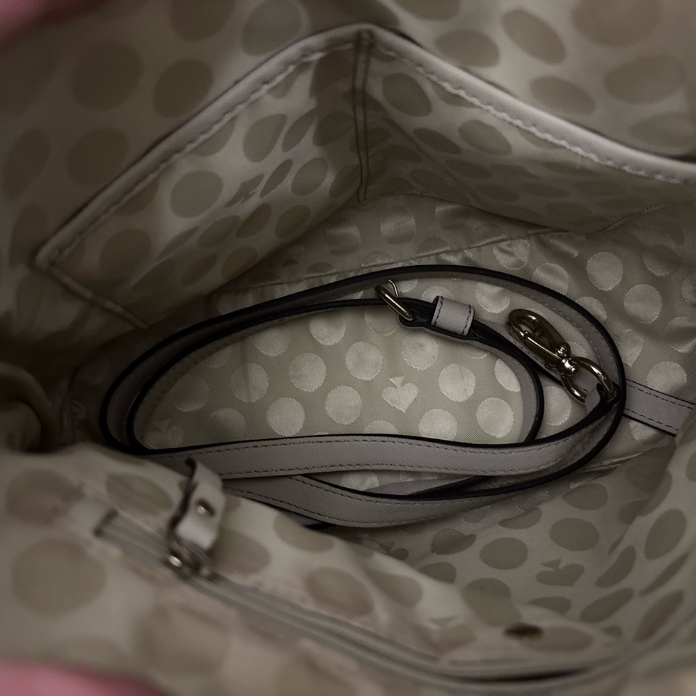Kate Spade Beige Floral Cutout Satchel - Picture 4 of 4